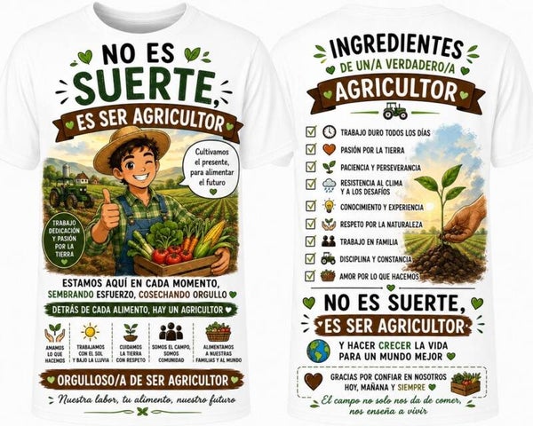 Camiseta Agricultor - No es Suerte