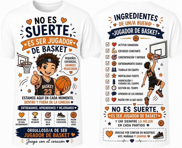 Camiseta Jugador Basket - No es Suerte