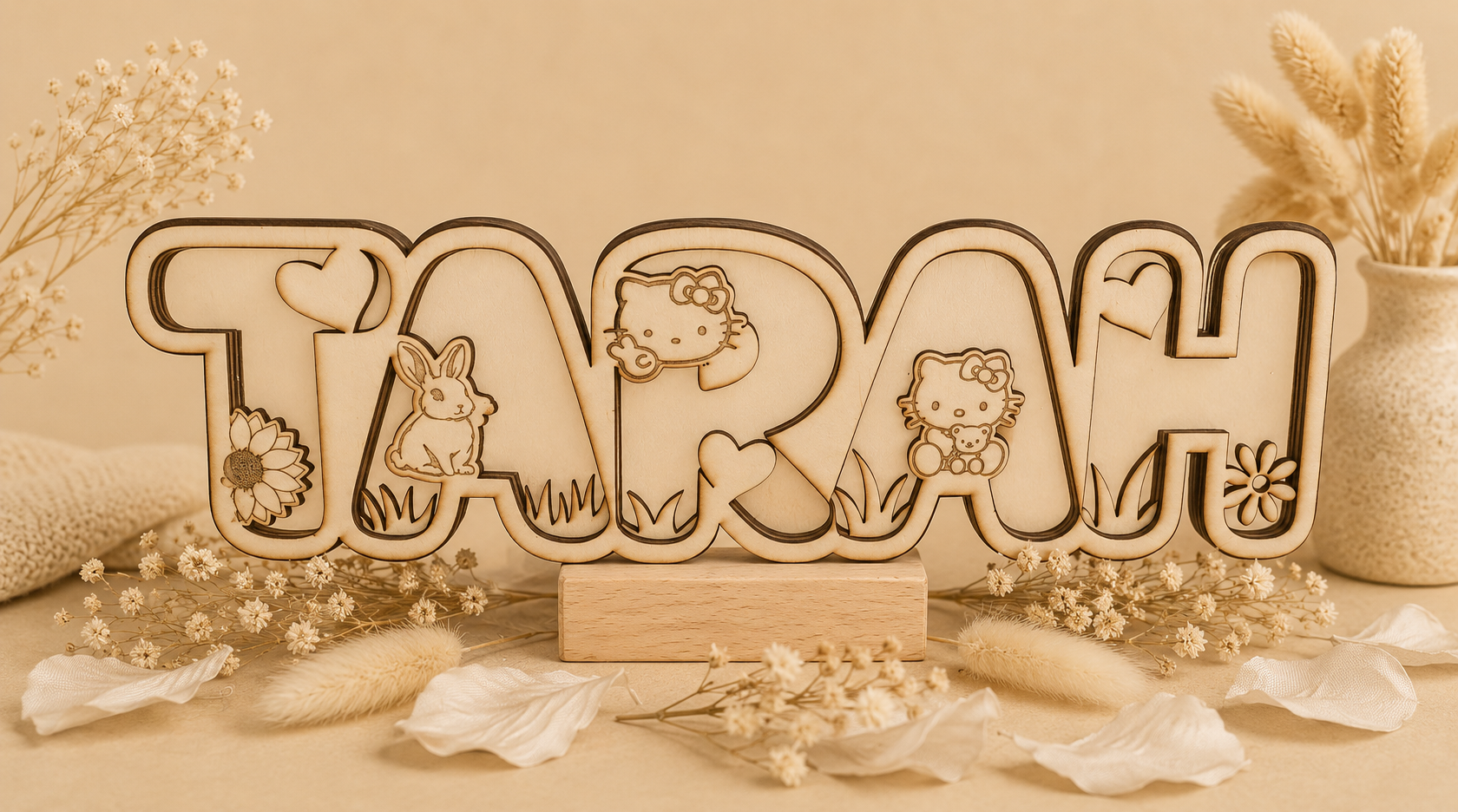 ✨ Prénom en bois personnalisé – Décoration unique