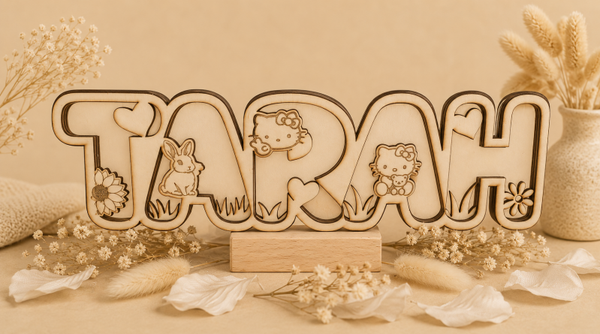 ✨ Prénom en bois personnalisé – Décoration unique