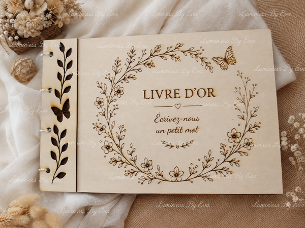 📖 Livre d’or personnalisé en bois 📖