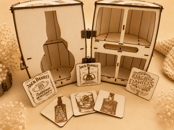 💛 Coffret en bois pour rhum ou whisky – Personnalisé 💛
