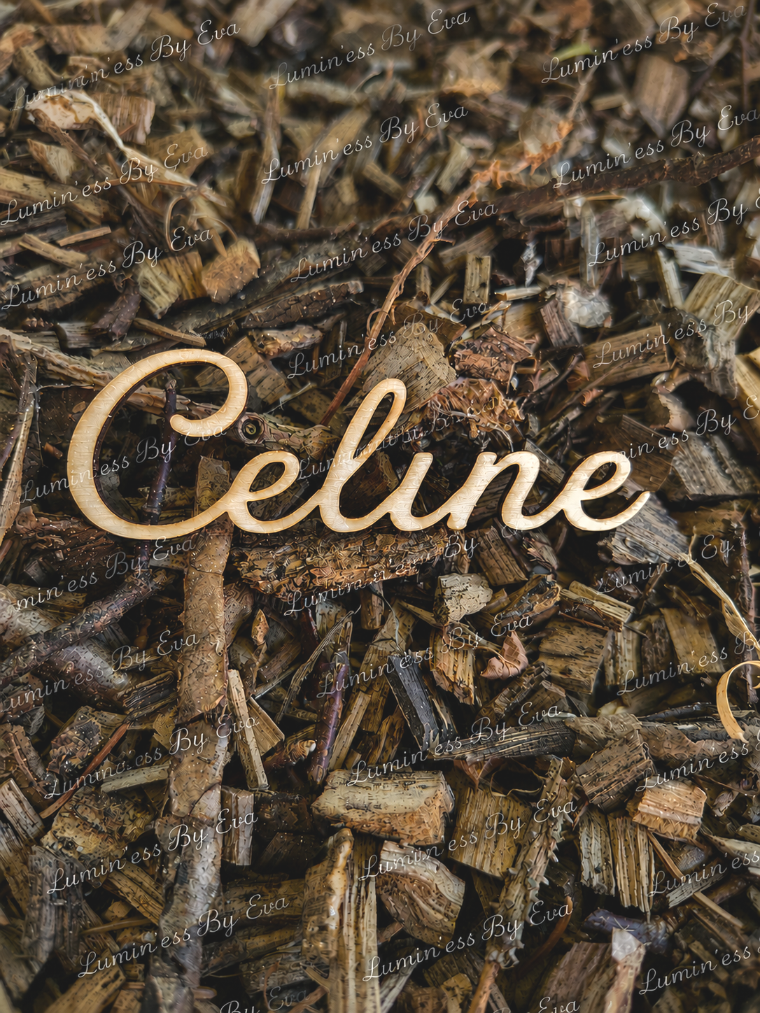 🌸 Marque-place prénom personnalisé en bois 🌸