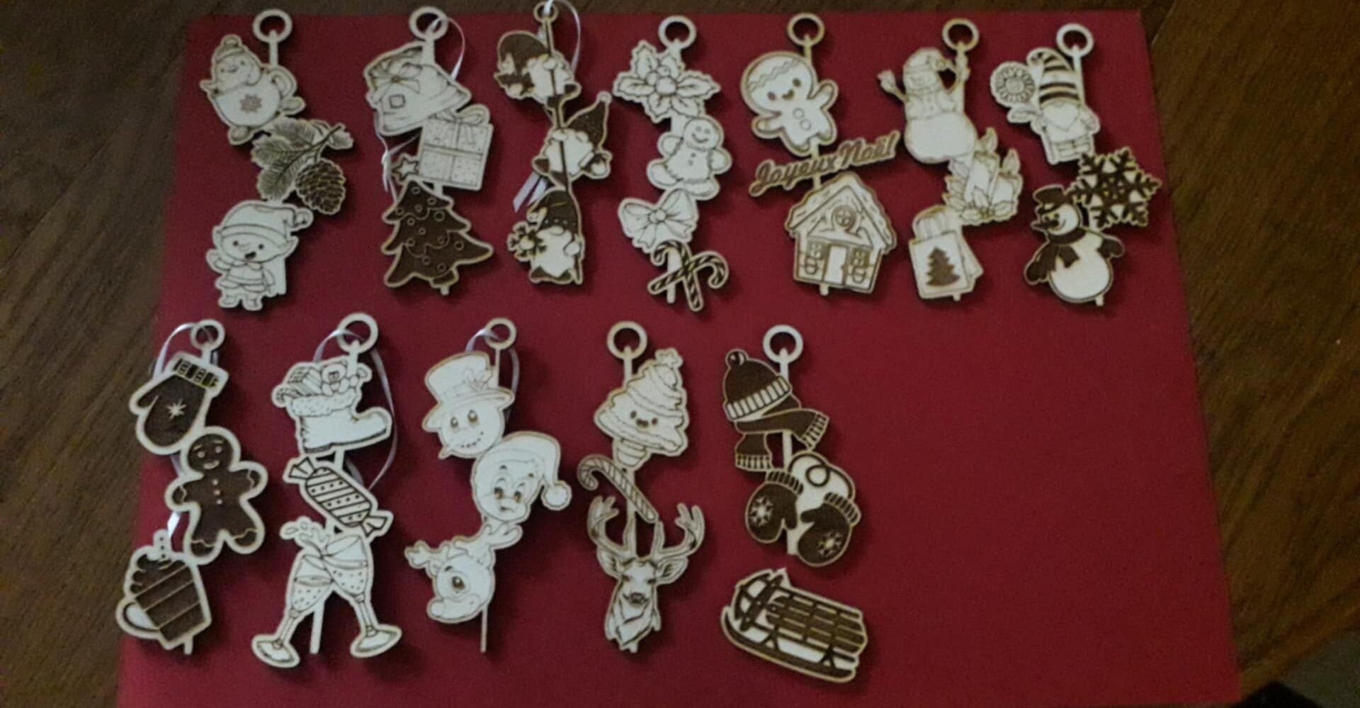 🎄 Suspensions de Noël en bois 🎄