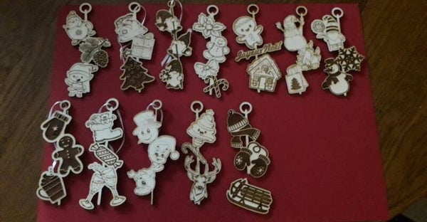 🎄 Suspensions de Noël en bois 🎄