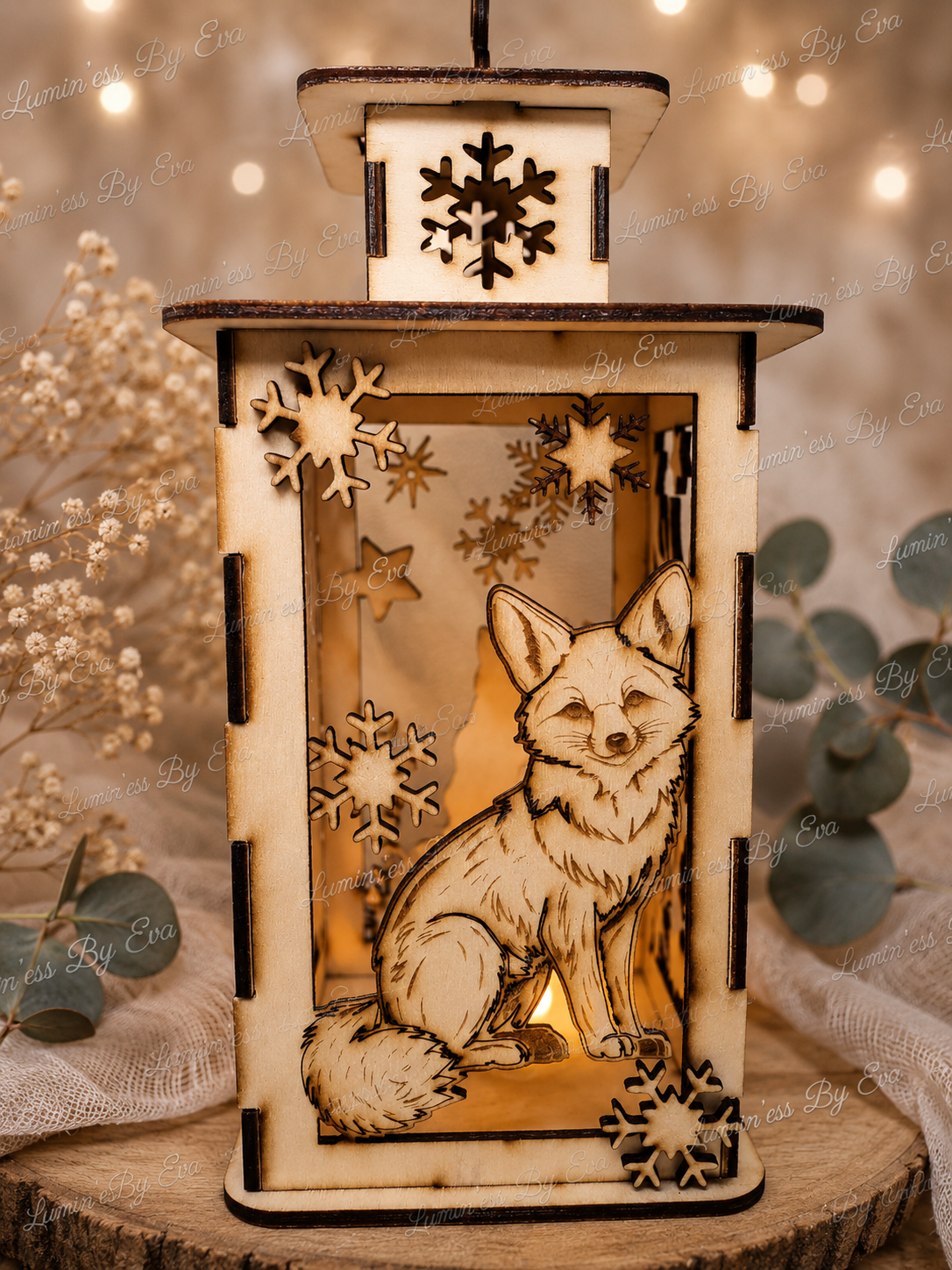 🦊 Lanterne de Noël personnalisable 🦊