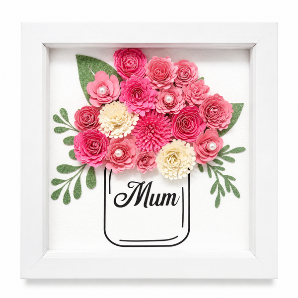 Handmade flower frame