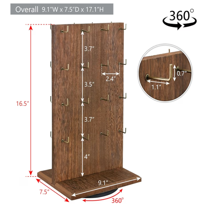 Organizador giratorio