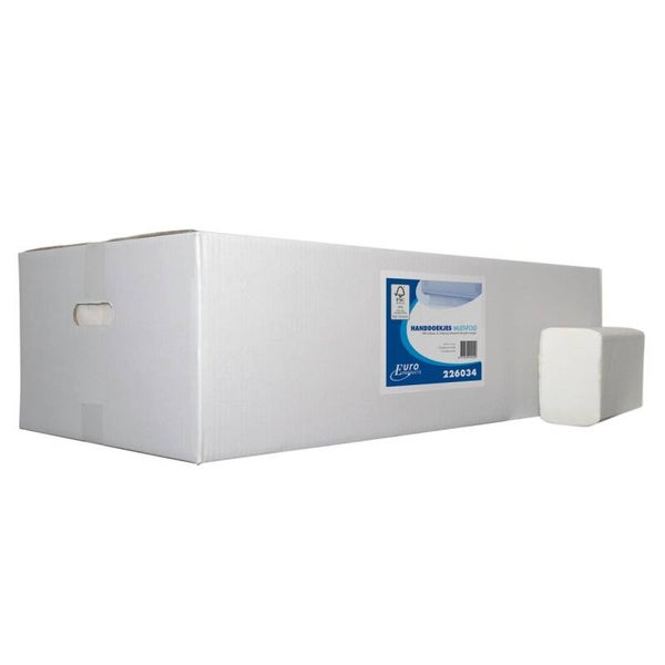 Handdoekpapier Euro W-Multifold, cellulose - 2 laags Artikelnummer: 226034