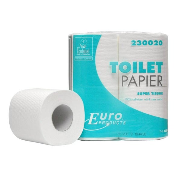 Toiletpapier Euro, cellulose - 2 laags Artikelnummer: 230020