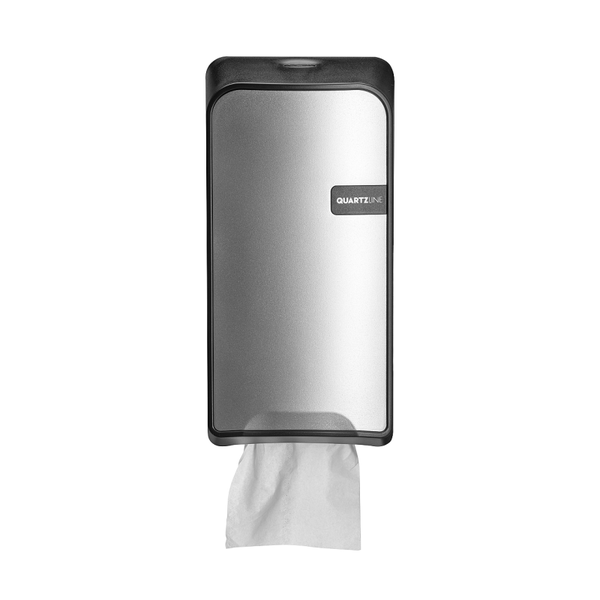 QuartzLine toiletpapierdispenser | Bulkpack - Silver Quartz Artikelnummer: 441096
