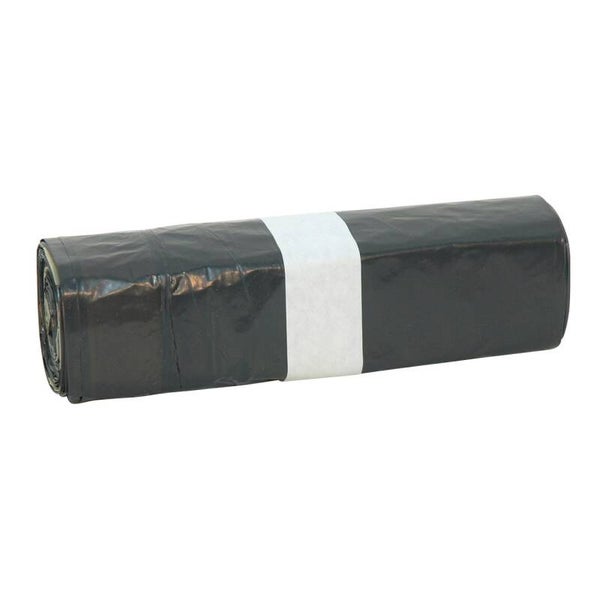 Afvalzak, LDPE, zwart met trekband - 10 ltr, T25 Artikelnummer: 456029