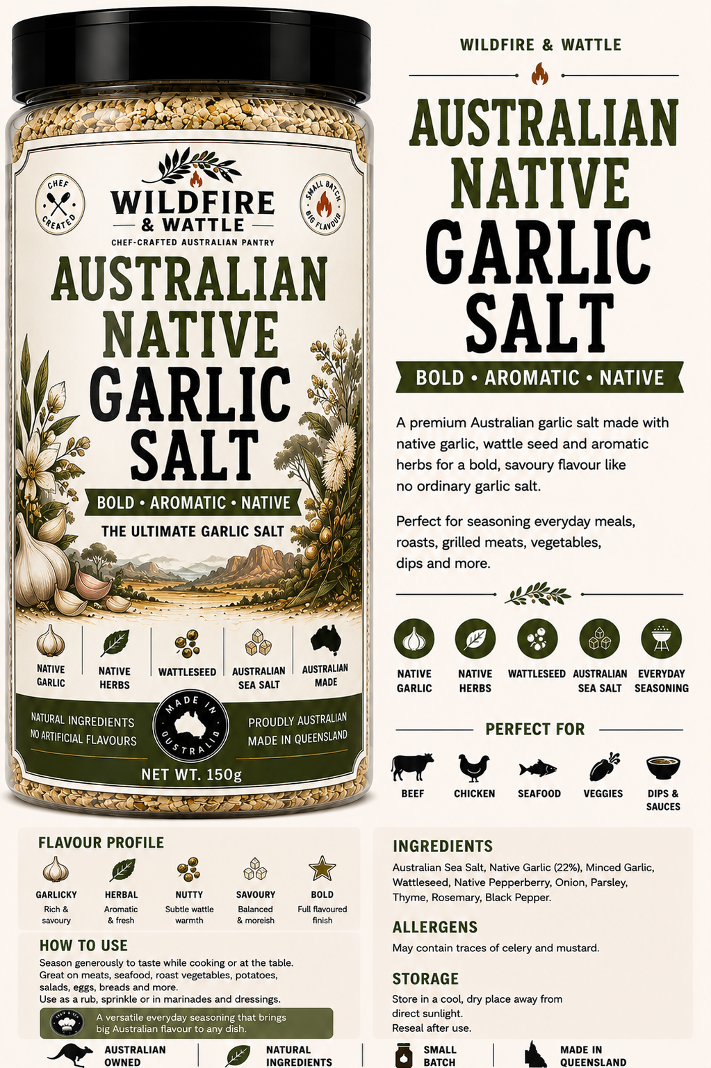 Native Australian Garlic Salt