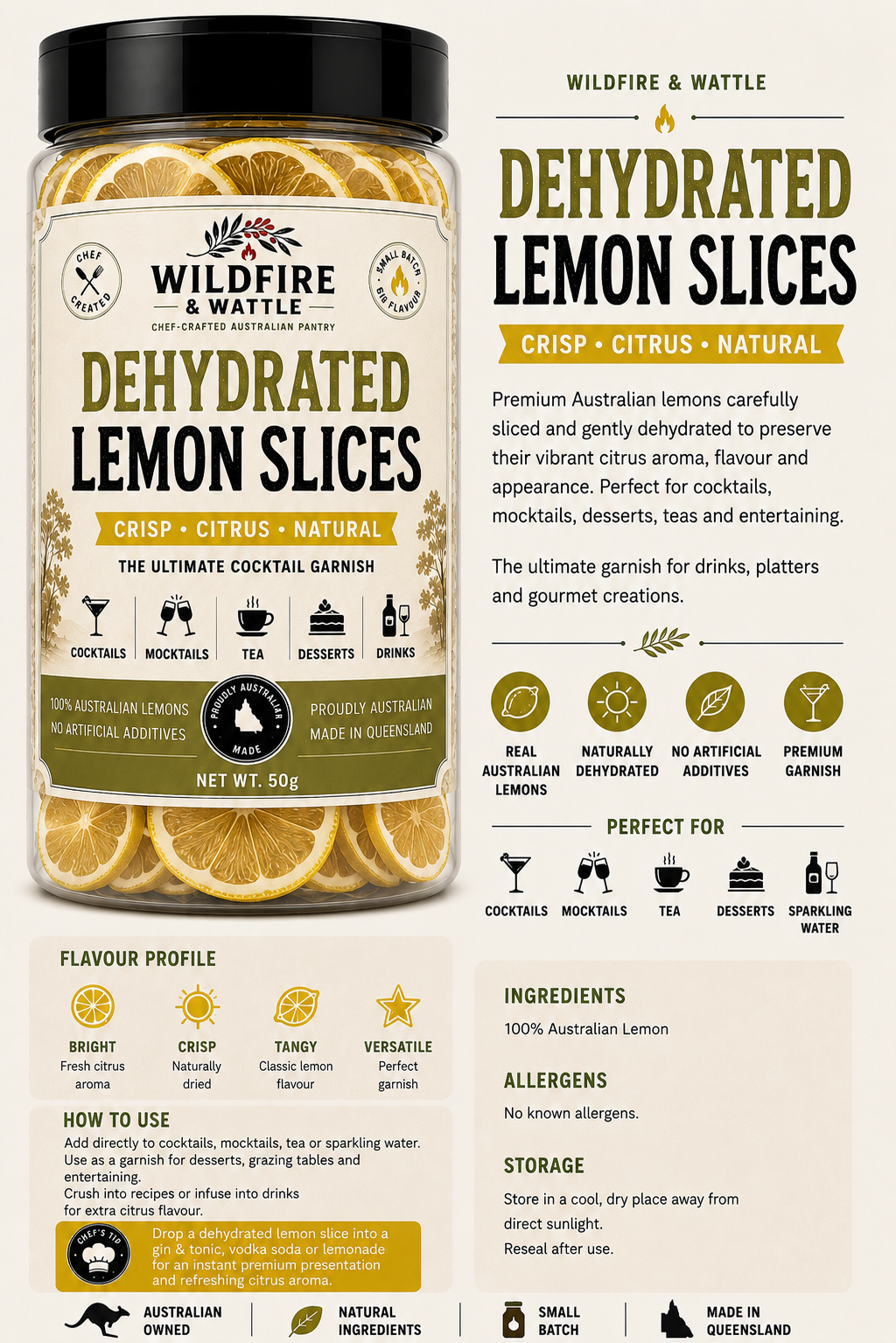 Dehydrated Lemon Wheels