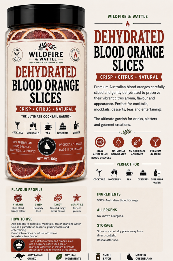 Dehydrated Blood Orange Wheels