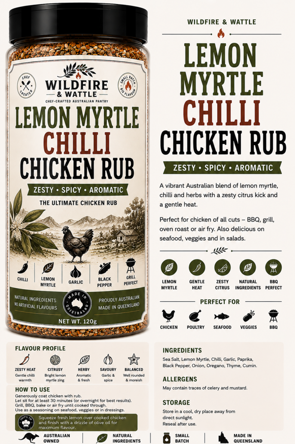 Lemon Myrtle Chilli Chicken Rub