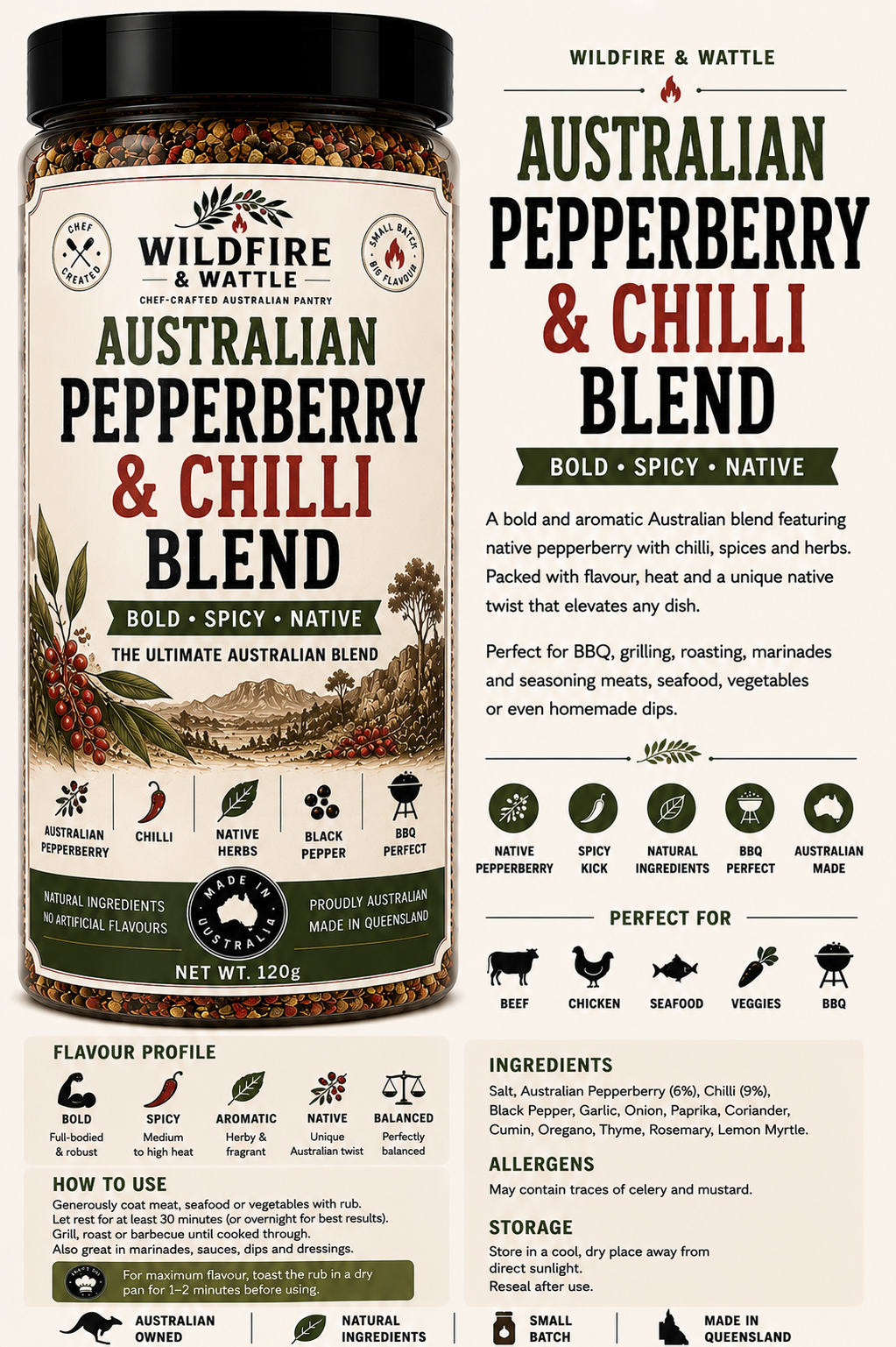 Australian Pepperberry & Chilli Blend