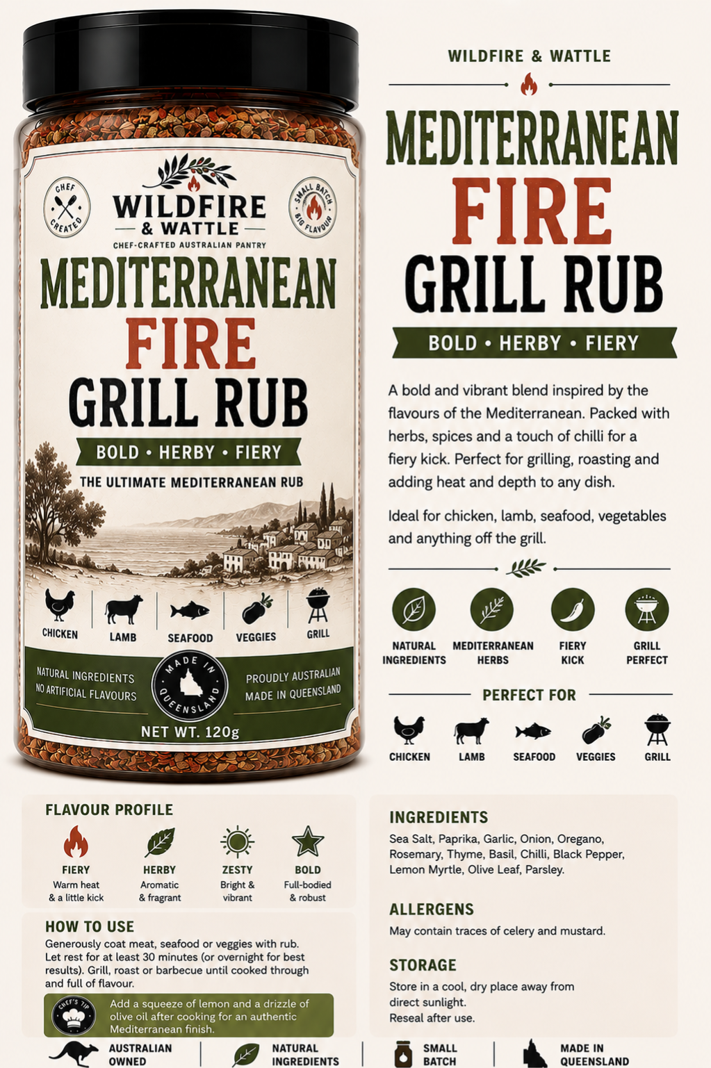 Mediterranean Fire Grill Rub