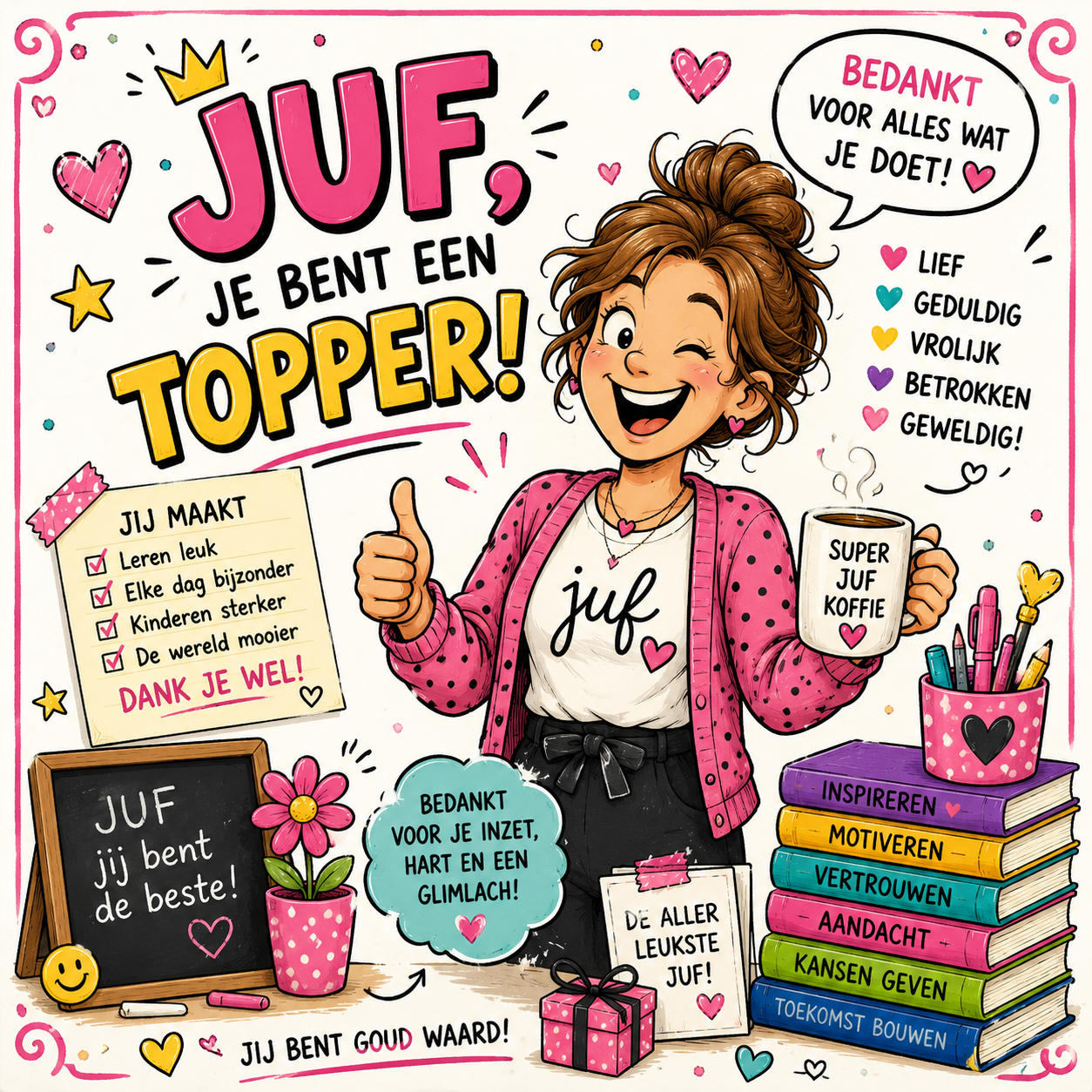 Juf topper