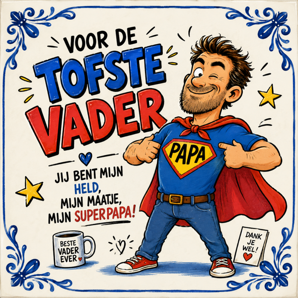Tofste vader tegeltje