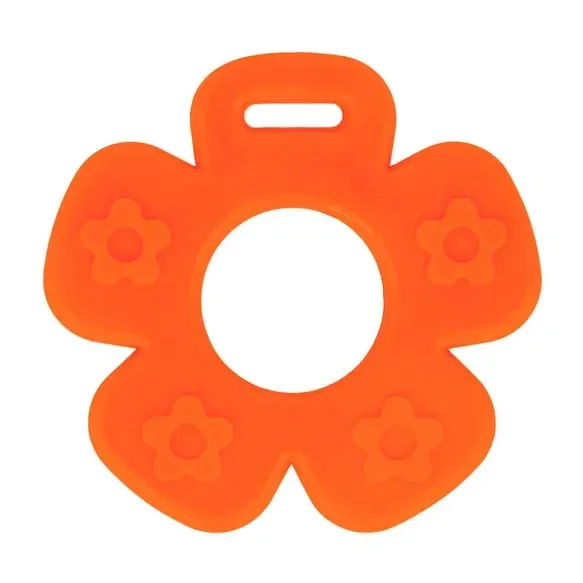 bijtring bloem oranje