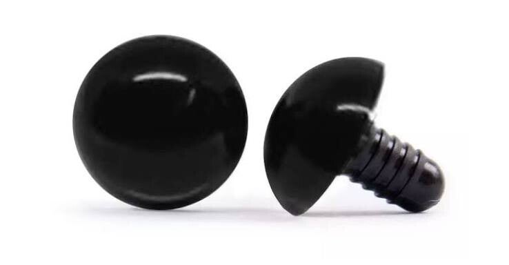 Veiligheidsogen zwart 5 mm (10 ogen=5 paar)