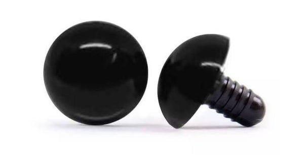 Veiligheidsogen zwart 5 mm (10 ogen=5 paar)