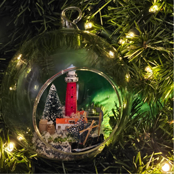 Scheveningen kerst vissersboot Ø 12 cm