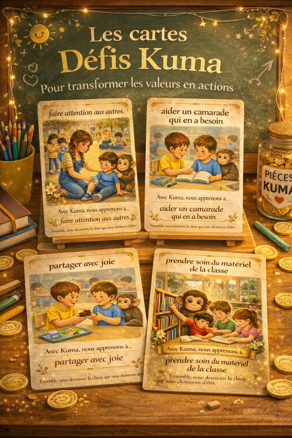 Les cartes défis Kuma