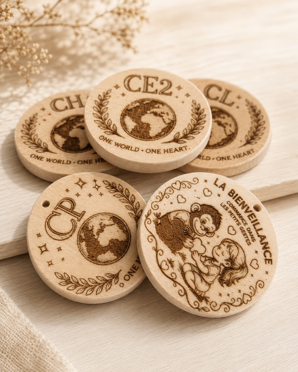 Pièce Kuma en bois