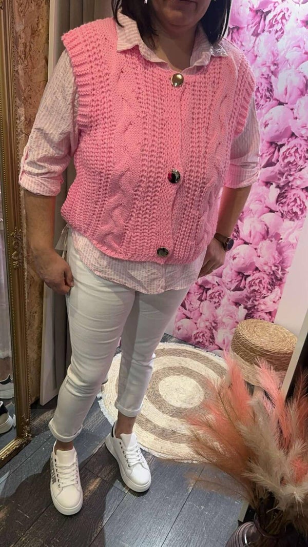 Gilet Sans Manche Rosy