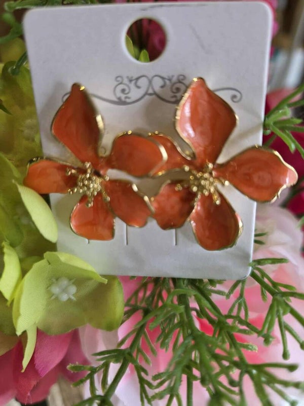 Boucle d'oreille Fleur