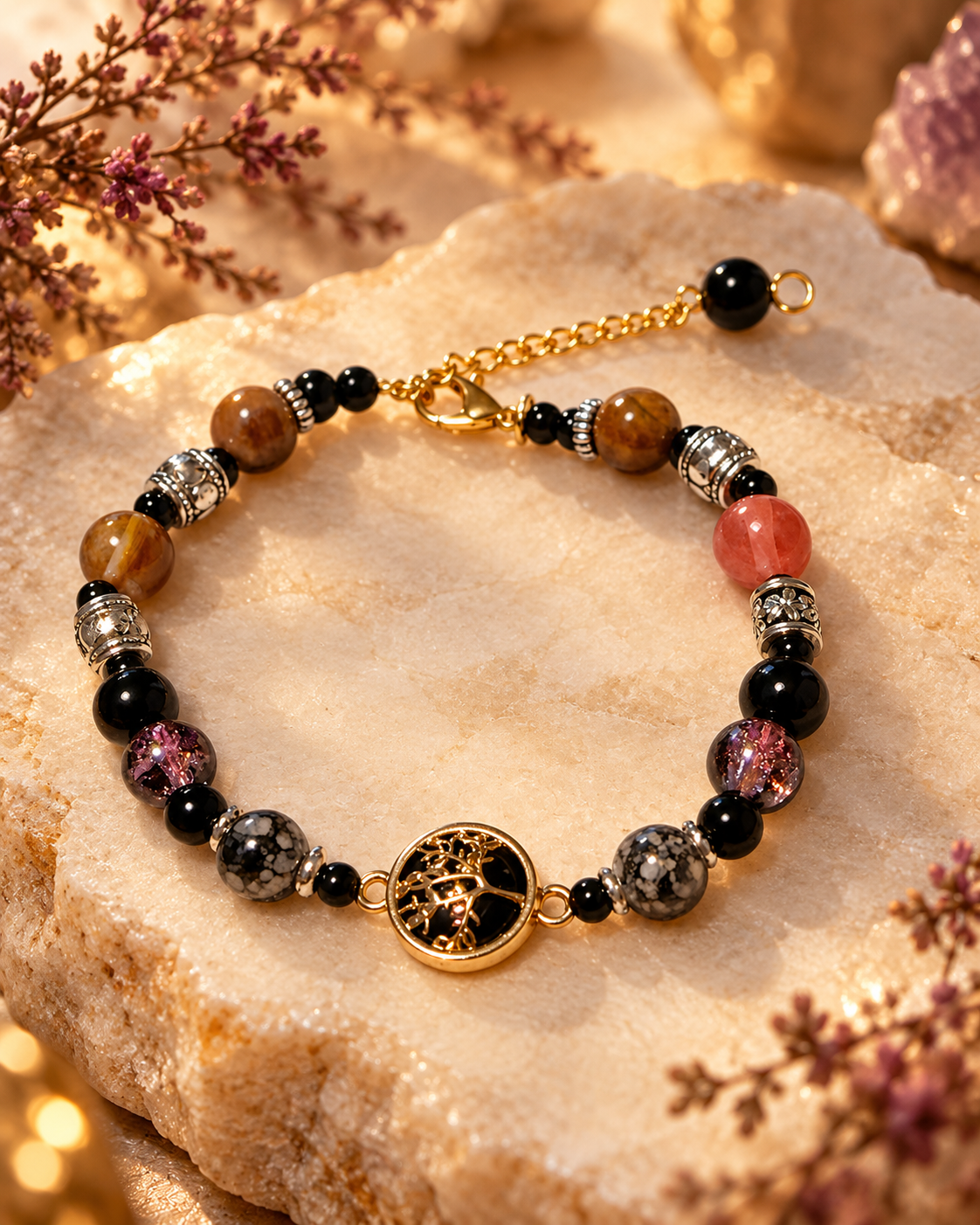 Calluna Mystica – Armband „Stärke & Lebensweg“