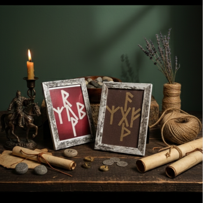 Runenbilder mit Wunsch