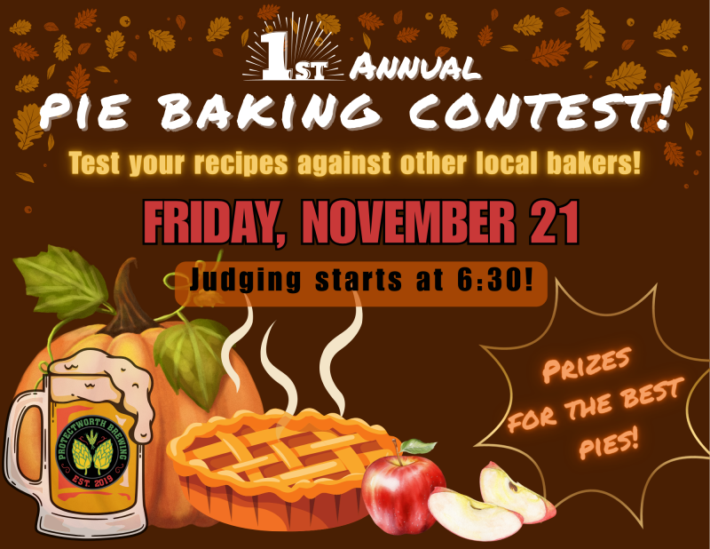 pie baking contest flyer