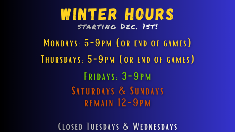 new winter hours 2025