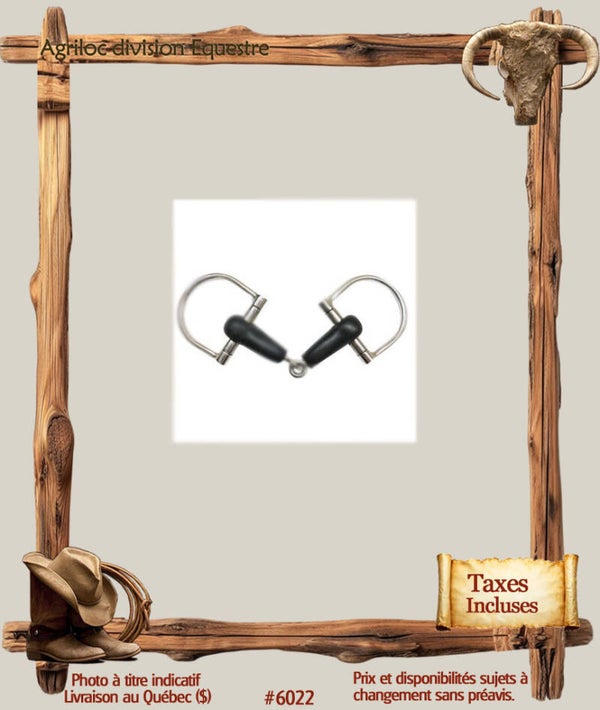 #6022 Mors snaffle poney en acier inoxydable