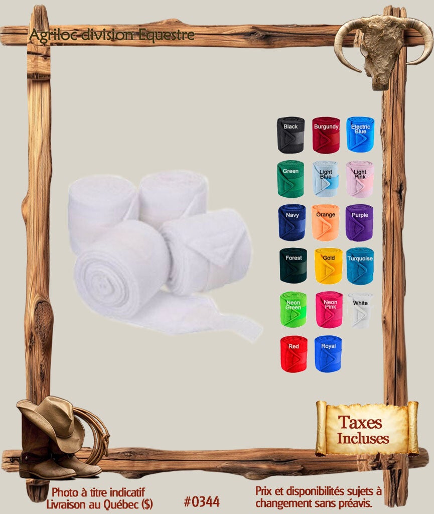 #6044 Polo Bandages - Ensemble de 4