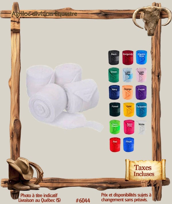 #6044 Polo Bandages - Ensemble de 4