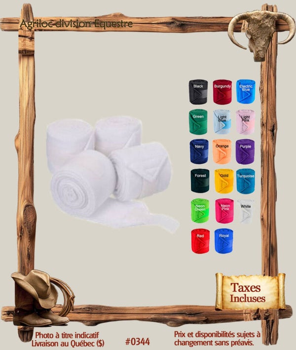 #6044 Polo Bandages - Ensemble de 4