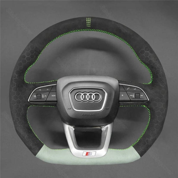 Custom Alcantara steering wheel cover