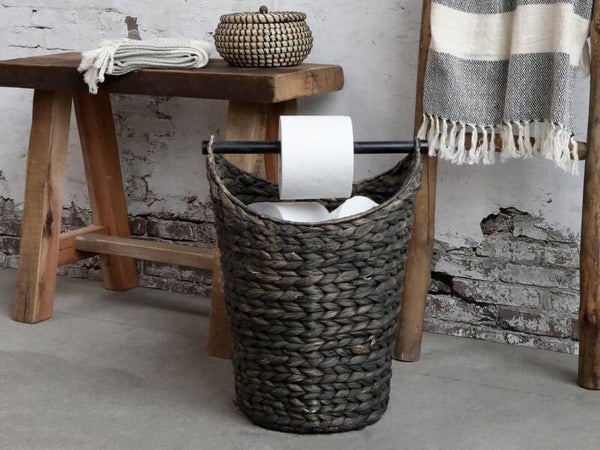Toiletrolhouder Rieten Mand ~ reserve Opbergmand~