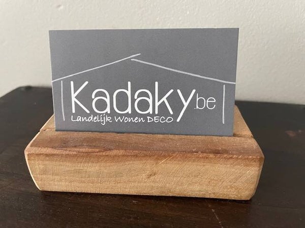 Visitekaartje Houder - Hout Unique -