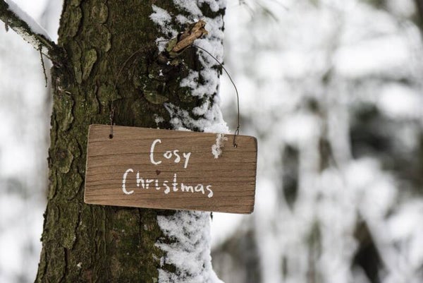 Houten sign  - Cosy Christmas -