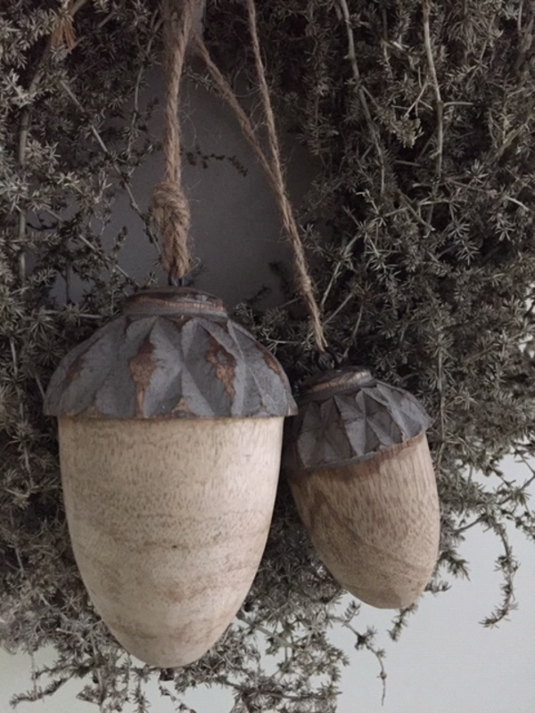 Spins-Klosjes - Ornamenten Eikels Set/2 -