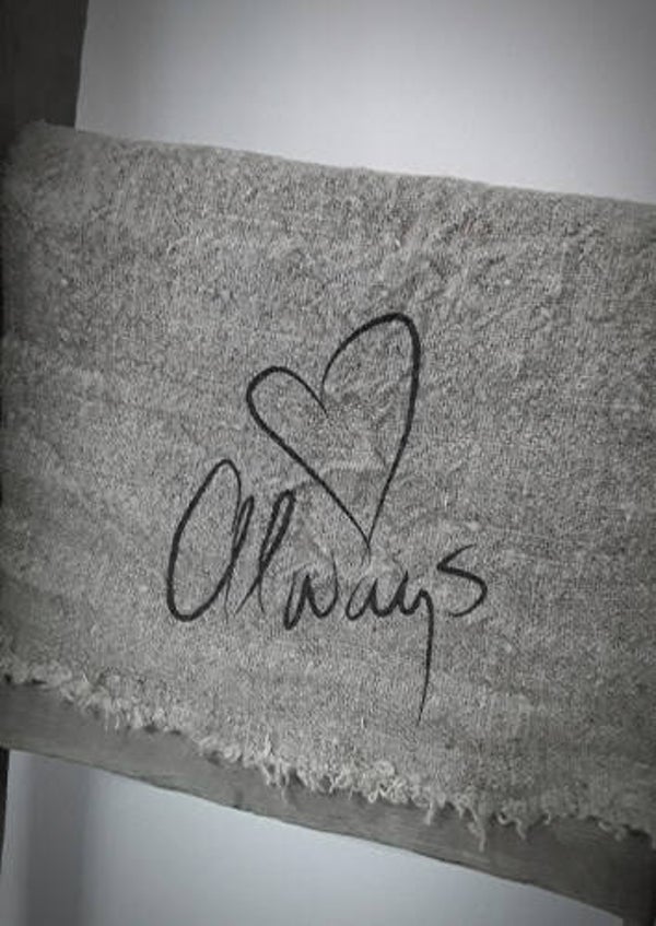Linnen doek Shabby  - Always hart -