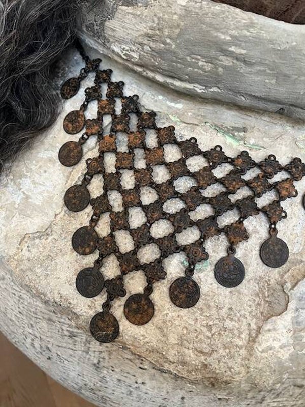 Kruikketting - Ketting met Munten en Leder - #5