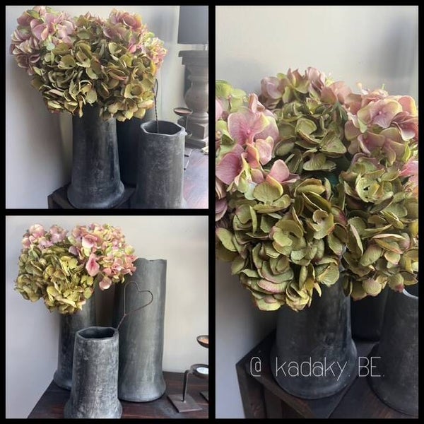 Hortensia zijden kunstbloem | Roze of sage Green