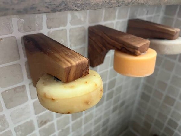 Magnetische zeephouder - Olijfhout -