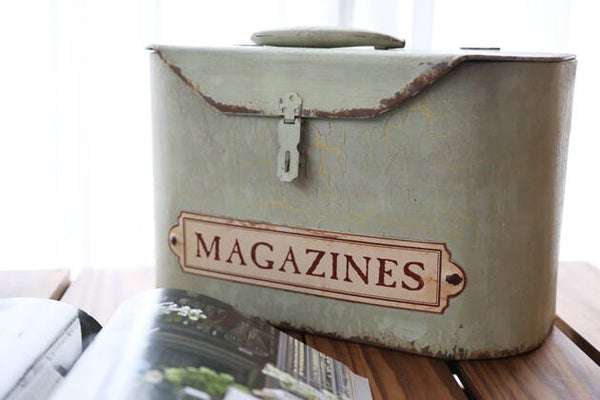 Magazinehouder - Koffer - Landelijk / Brocante